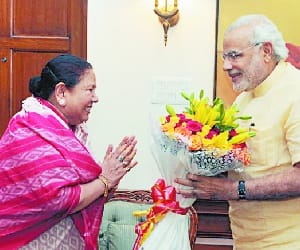 Himachal governor Urmila singh meets Modi 