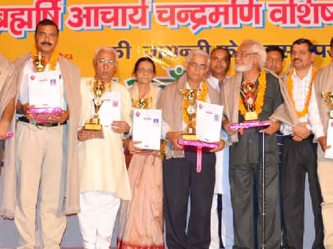 Sirmour kala sangam honoured 11 prestigious personalities 