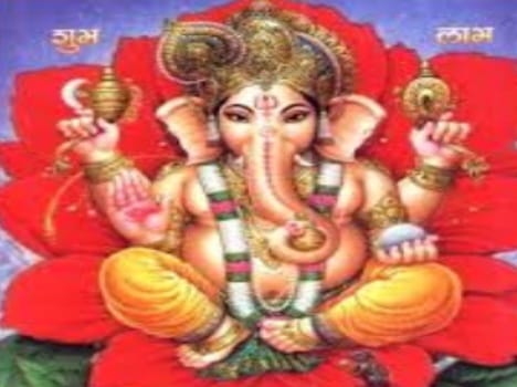 Ganapati at Sankat Mochan temple Kunbabhisek