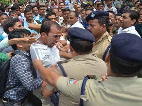BEd tet trained unemployed protest