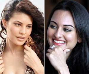 Jacqueline Fernandez and sonakshi sinha face to face