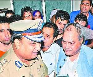vinod sharma rally at SSC office in panchkula