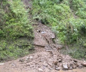 Land sliding in Morni area, 5 family survivors