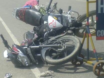 mysterious death of Market trader son in road accident