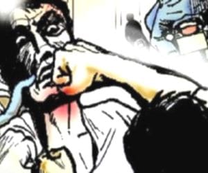 Record snatching, assault charged