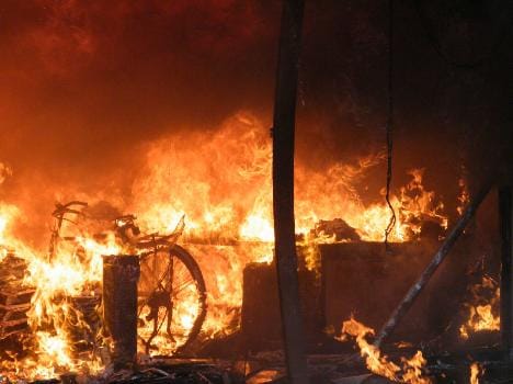 massive fire in srinagar