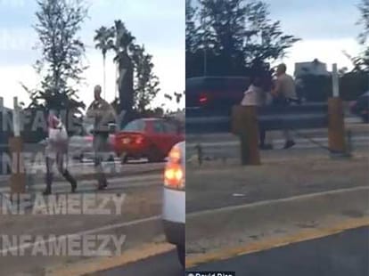 police thrashes women badly on road