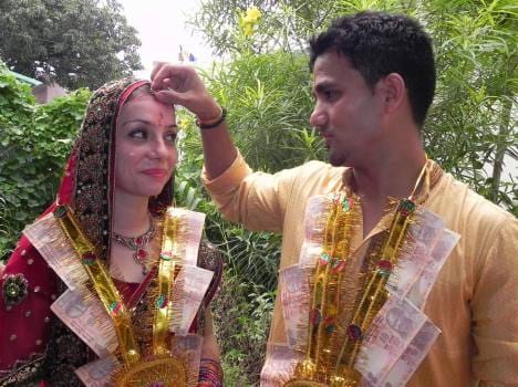 European girl married uttarakhandi boy