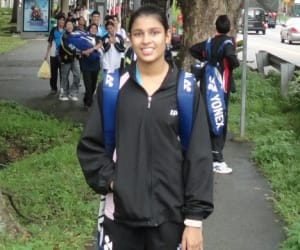  kuhu garg and arjun won gold in badminton.