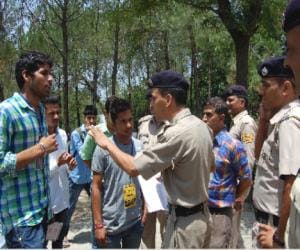 roit at humirpur college, police lodge case
