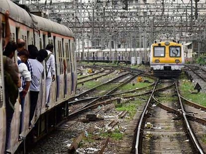stone pelting on a running train in up.