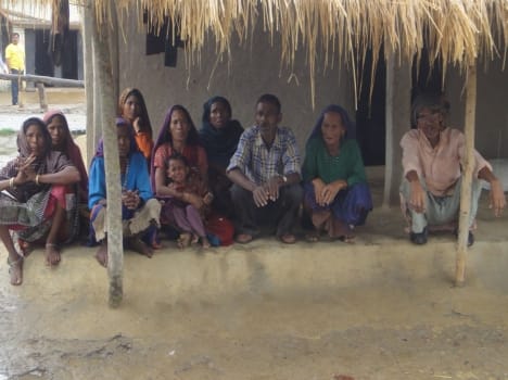 villagers beaten police
