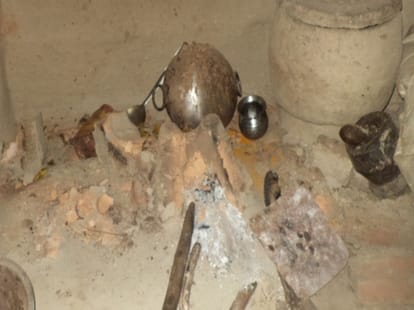 villagers beaten police