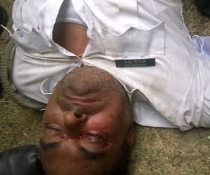 traffic policeman got beaten by people in ghaziabad