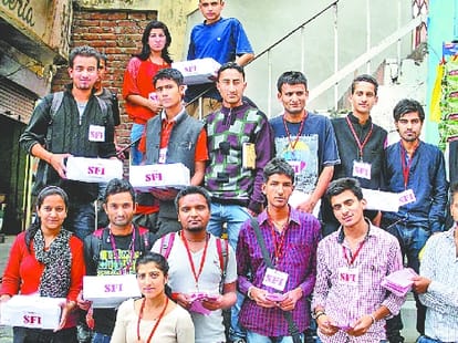 SCA elections in Himachal Pradesh University.