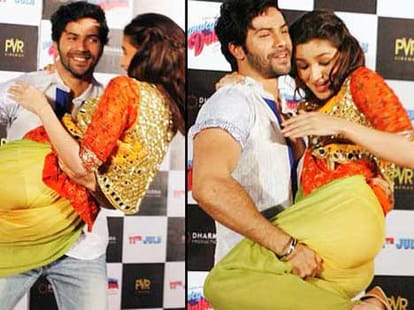alia and varun dhawan pramote his film