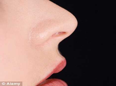 nose grown on back
