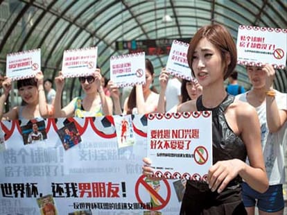 wives protest against fifa world cup
