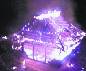 Fire broke out at sunani nag temple