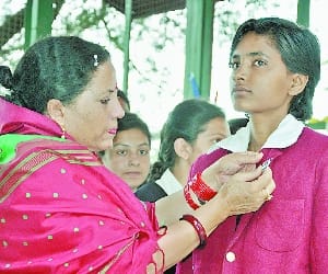 Abruti won the title of head girl