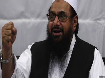 hafiz saeed spotted at POK relief camps