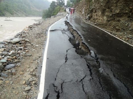 kedarnath and badrinath highway damage