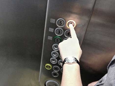 hospital lift button is dirtier than toilet