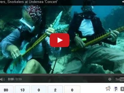 underwater music concert
