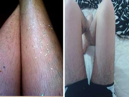women post pics of their unwaxed legs 