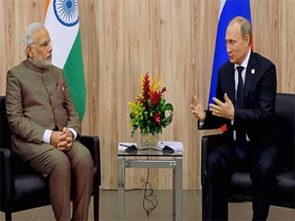 Prime Minister Narendra Modi meets Russian President