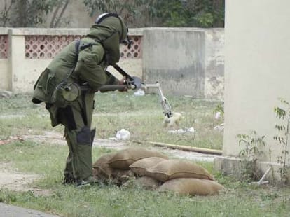 Explosive material recovered from Faridkot Cantonment in punjab