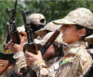 women fighters of kurd will ?face the isis 