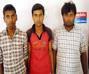 Arrested three gangsters who are demanding a ransom of 10 million