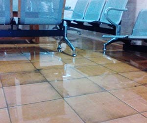 Faridabad class one station drown in rain