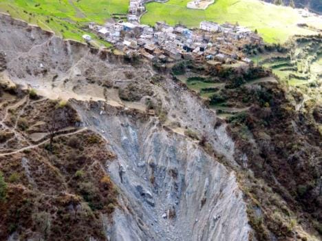 andslide in Udhampur, village suppressed