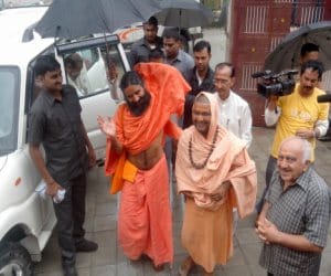 ramdev baba in pain.