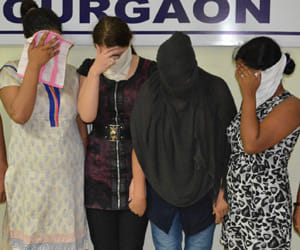 gurgaon police arrest four call girls on high profile sex racket 