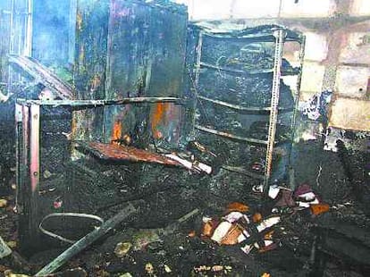 School vandalized, burned records of students