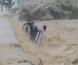 man washed away in Betul