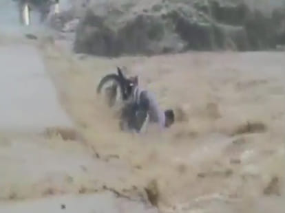 man washed away in Betul