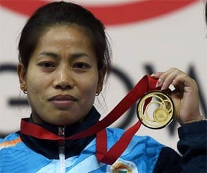 lifter sanjita wins india's first gold at games