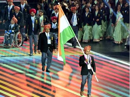 indian flag shown upside down in cwg official song video