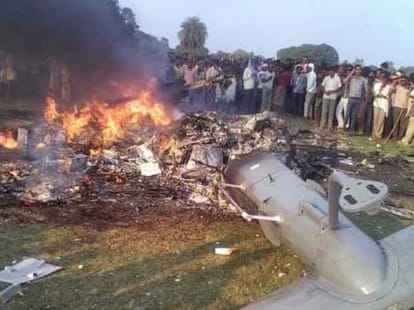 dhruv 307 helicopter crashed in sitapur