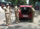 Attack on gurgaon police.