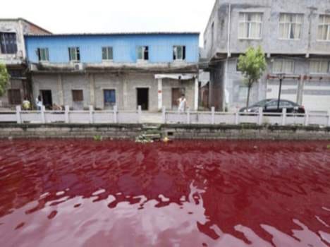 river in china turns mysteriously red jp