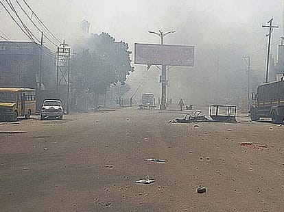 A clash between Dalit and Muslims over eve teasing in Muzaffarnagar.
