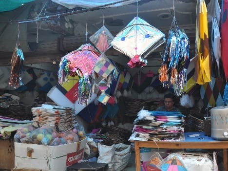 Kite flying on raksha bandhan