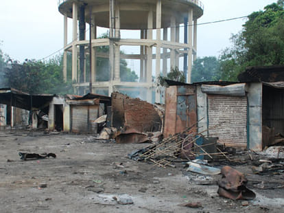 disturbance in saharanpur in curfew