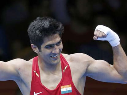 boxer vijender left to foerign without leave permission