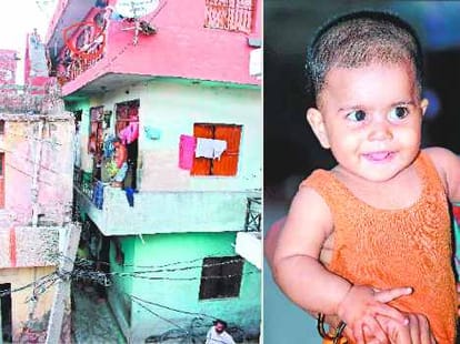 Baby safe after falling from a 3 storey house